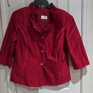 Annie's Unique Design's Red Jacket with Pink Accents Size L